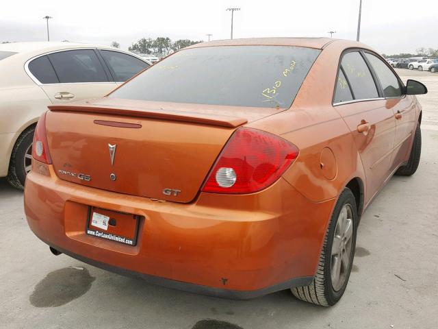 1G2ZH558464217620 - 2006 PONTIAC G6 GT ORANGE photo 4