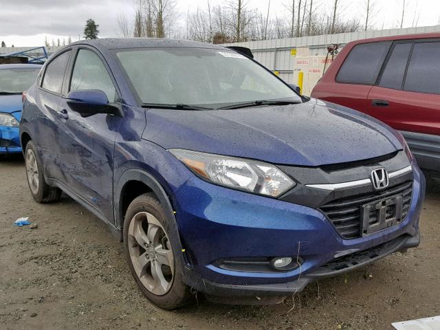 3CZRU6H51GM728510 - 2016 HONDA HR-V EX BLUE photo 1