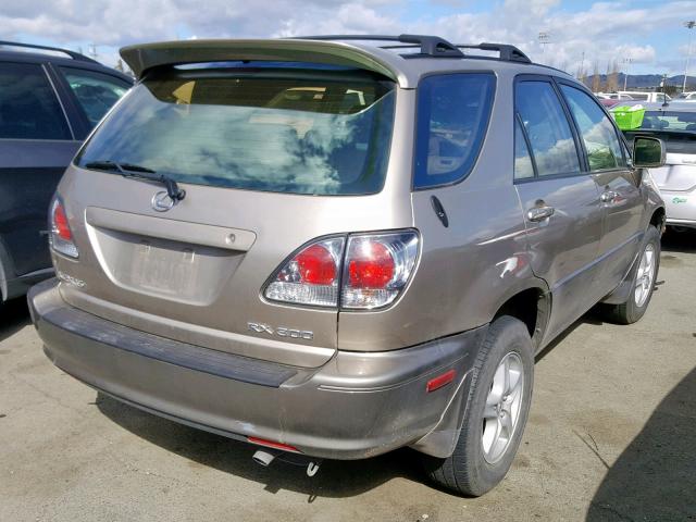 JTJGF10U110088898 - 2001 LEXUS RX 300 GOLD photo 4