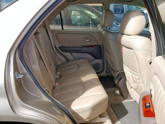 JTJGF10U110088898 - 2001 LEXUS RX 300 GOLD photo 6