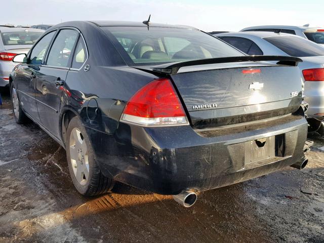 2G1WD58C579174570 - 2007 CHEVROLET IMPALA SUP 黑色 照片 3