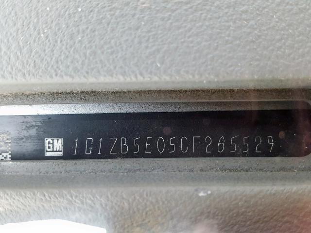 1G1ZB5E05CF265529 - 2012 CHEVROLET MALIBU LS SILVER photo 10