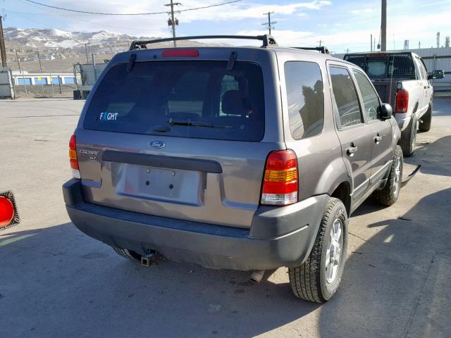 1FMYU93194KA81537 - 2004 FORD ESCAPE XLT GRAY photo 4