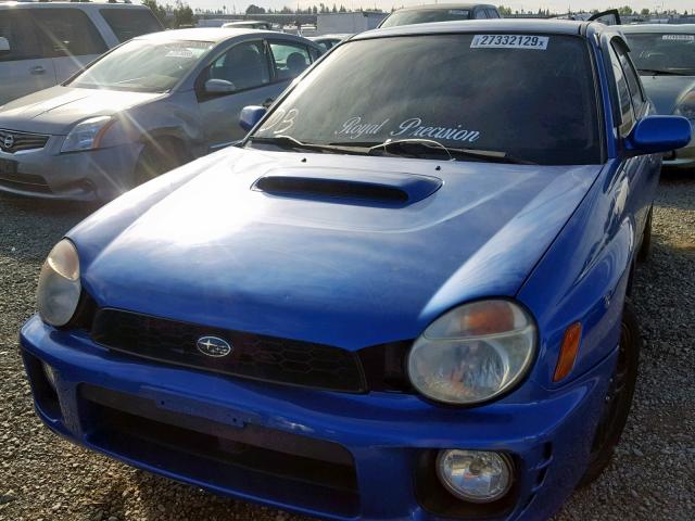 JF1GD29633G511435 - 2003 SUBARU IMPREZA WR BLUE photo 2