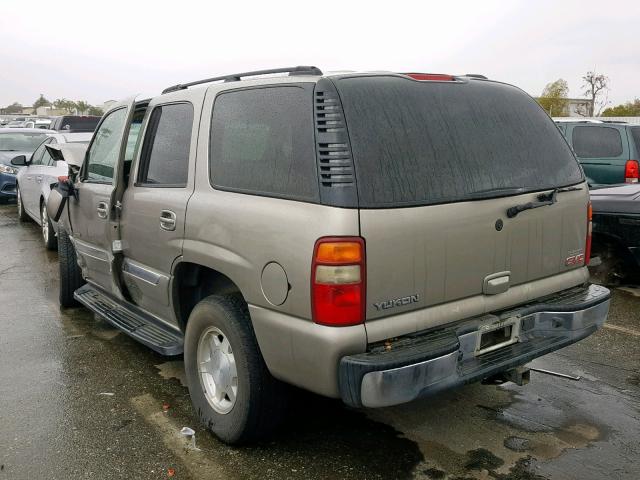 1GKEC13V13R308681 - 2003 GMC YUKON GRAY photo 3