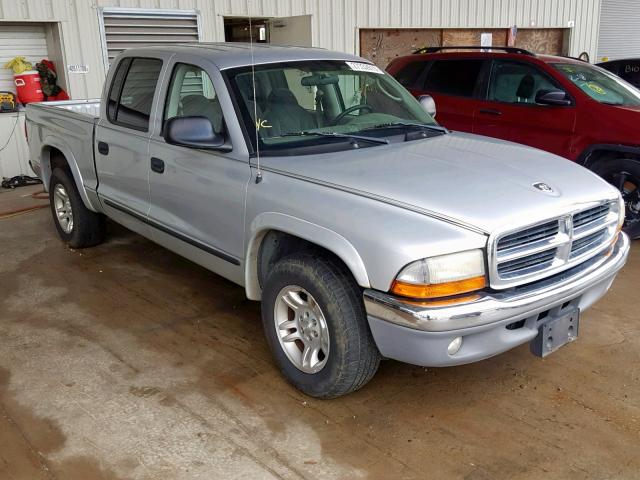 1D7HL48K94S711977 - 2004 DODGE DAKOTA QUA SILVER photo 1