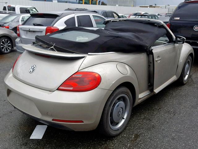 3VW517AT7FM809048 - 2015 VOLKSWAGEN BEETLE 1.8 TAN photo 4