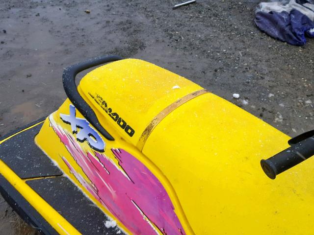 ZZN66019L596 - 1996 BOMBARDIER SEADOO YELLOW photo 6