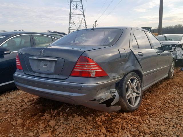 WDBNG75J66A480638 - 2006 MERCEDES-BENZ S 500 GRAY photo 4