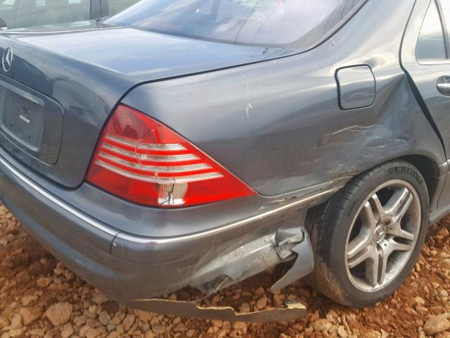 WDBNG75J66A480638 - 2006 MERCEDES-BENZ S 500 GRAY photo 9