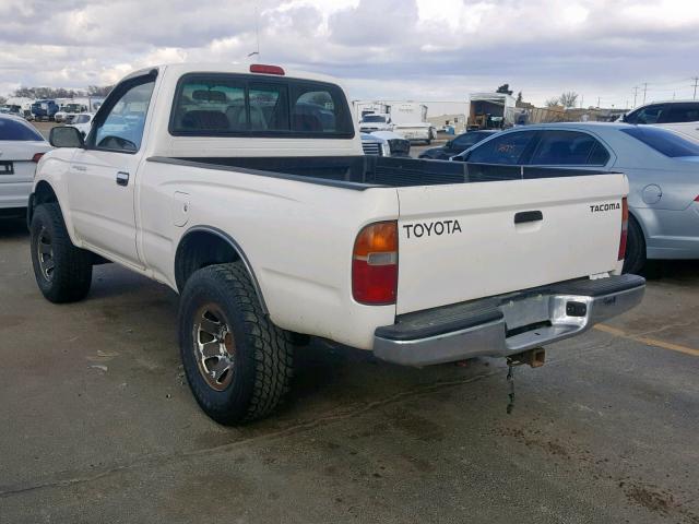 4TAPM62N4XZ478826 - 1999 TOYOTA TACOMA WHITE photo 3