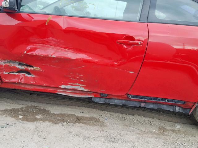 JTKDE167350049755 - 2005 TOYOTA SCION TC წითელი ფოტო 9