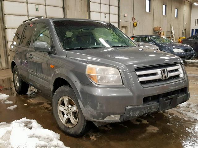 5FNYF18328B007437 - 2008 HONDA PILOT SE GRAY photo 1