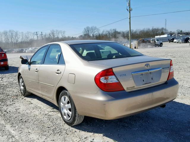 4T1BE32K53U670730 - 2003 TOYOTA CAMRY LE GOLD photo 3