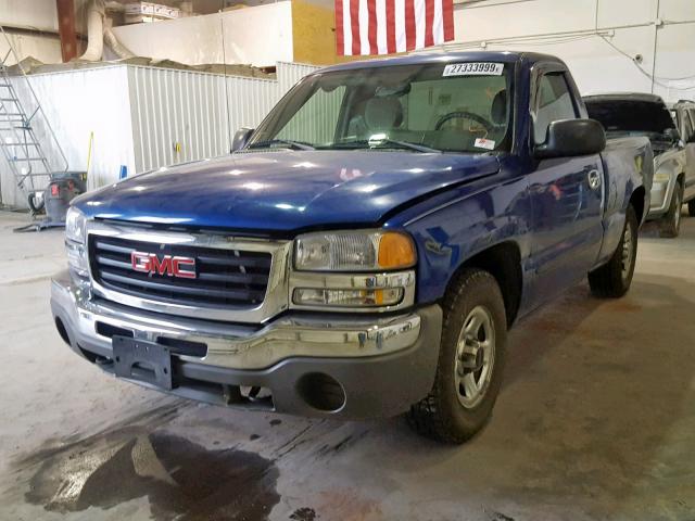 1GTEC14X04Z212392 - 2004 GMC NEW SIERRA BLUE photo 2