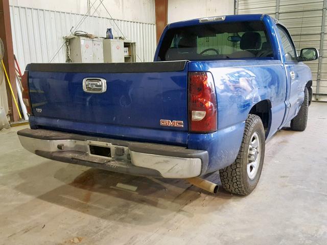 1GTEC14X04Z212392 - 2004 GMC NEW SIERRA BLUE photo 4