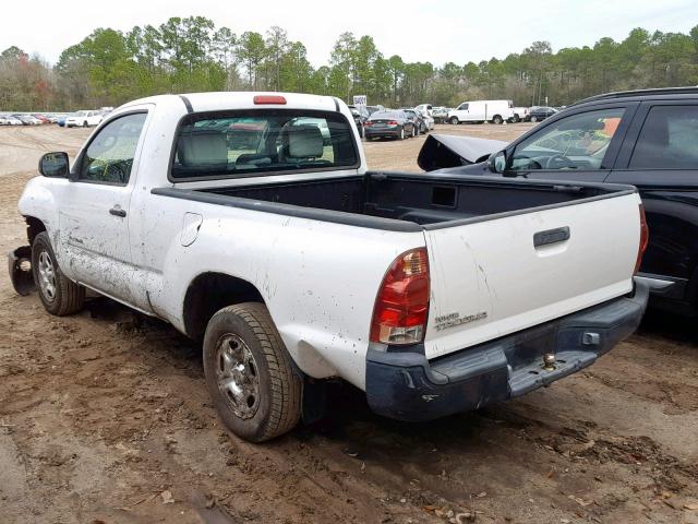 5TENX22N57Z357867 - 2007 TOYOTA TACOMA WHITE photo 3