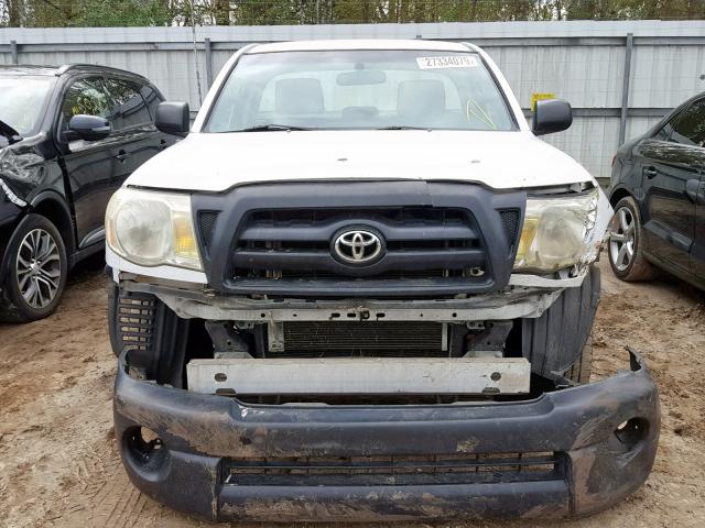 5TENX22N57Z357867 - 2007 TOYOTA TACOMA WHITE photo 9