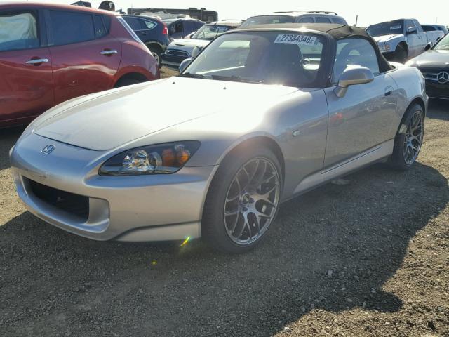 JHMAP21495S006919 - 2005 HONDA S2000 SILVER photo 2