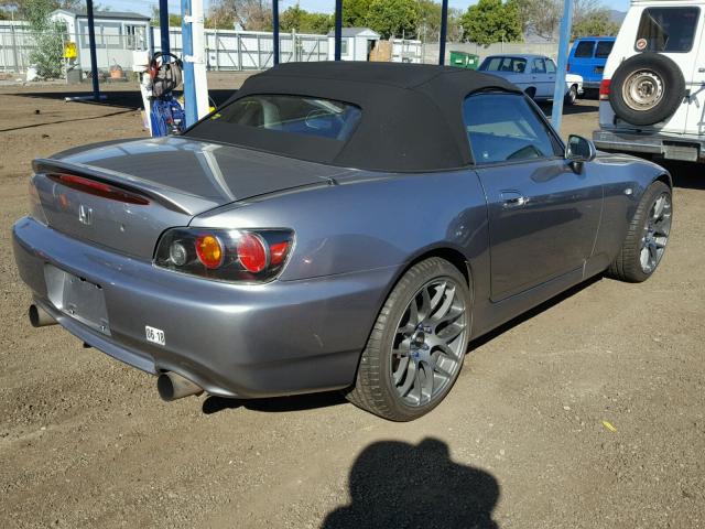 JHMAP21495S006919 - 2005 HONDA S2000 SILVER photo 4