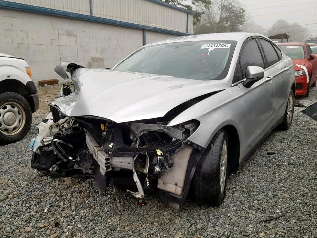 3FA6P0G79ER349132 - 2014 FORD FUSION S SILVER photo 2