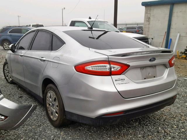 3FA6P0G79ER349132 - 2014 FORD FUSION S SILVER photo 3