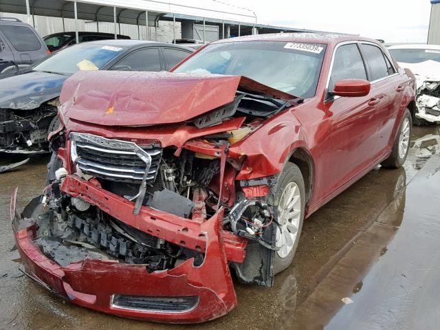 2C3CCAAG3EH157292 - 2014 CHRYSLER 300 RED photo 2