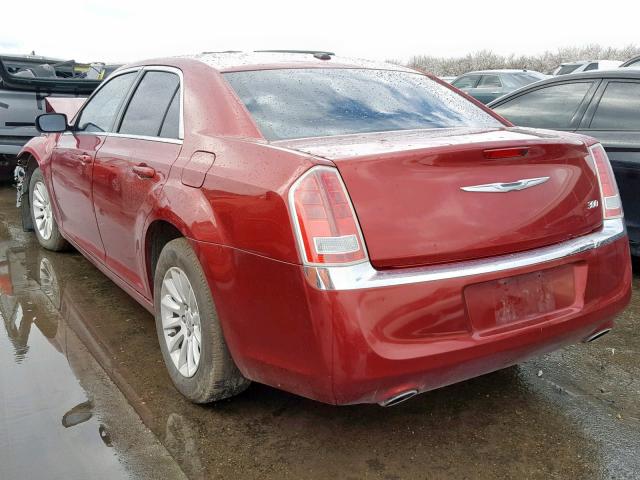 2C3CCAAG3EH157292 - 2014 CHRYSLER 300 RED photo 3