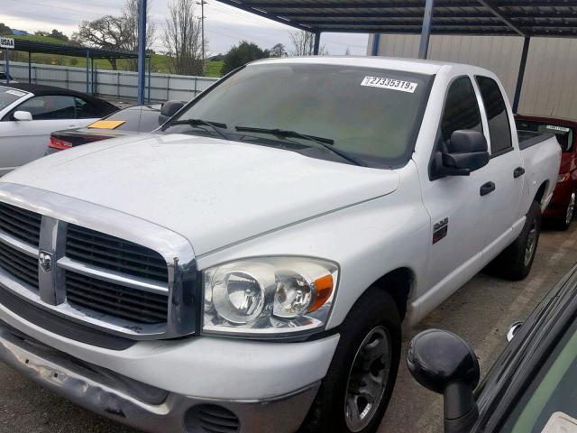 3D7KR28D47G717918 - 2007 DODGE RAM 2500 S WHITE photo 2