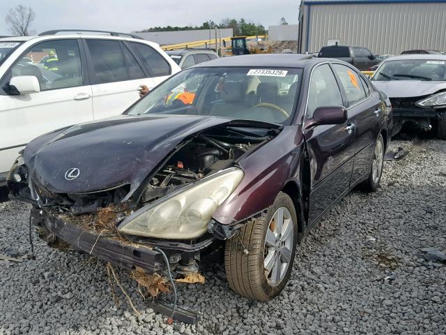 JTHBA30G465154886 - 2006 LEXUS ES 330 BURGUNDY photo 2