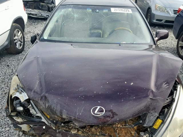 JTHBA30G465154886 - 2006 LEXUS ES 330 BURGUNDY photo 7