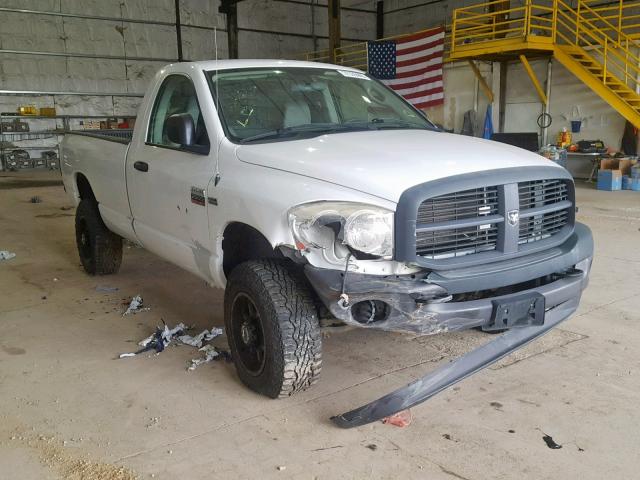 3D7KS26D68G208728 - 2008 DODGE RAM 2500 S WHITE photo 1