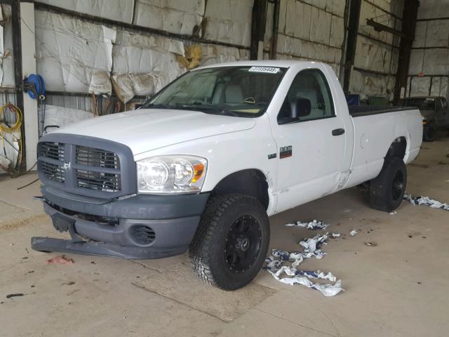 3D7KS26D68G208728 - 2008 DODGE RAM 2500 S WHITE photo 2