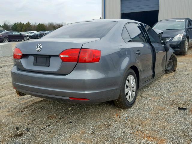 3VW1K7AJ5CM363455 - 2012 VOLKSWAGEN JETTA BASE SILVER photo 4