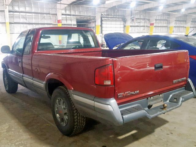 1GTDT19Z7R8531811 - 1994 GMC SONOMA RED photo 3