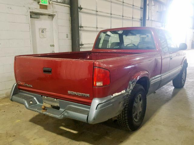 1GTDT19Z7R8531811 - 1994 GMC SONOMA RED photo 4