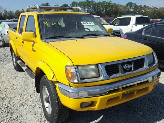 1N6ED27YXYC387293 - 2000 NISSAN FRONTIER C YELLOW photo 1