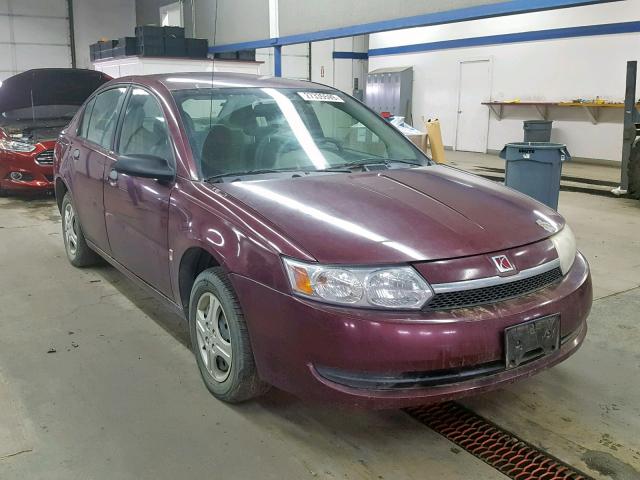 1G8AF52F03Z161959 - 2003 SATURN ION LEVEL MAROON photo 1