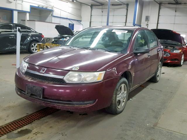 1G8AF52F03Z161959 - 2003 SATURN ION LEVEL MAROON photo 2
