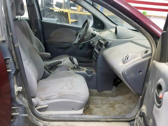 1G8AF52F03Z161959 - 2003 SATURN ION LEVEL MAROON photo 5