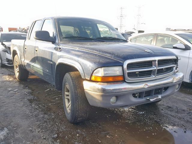 1D7HL48N14S726886 - 2004 DODGE DAKOTA QUA BLUE photo 1