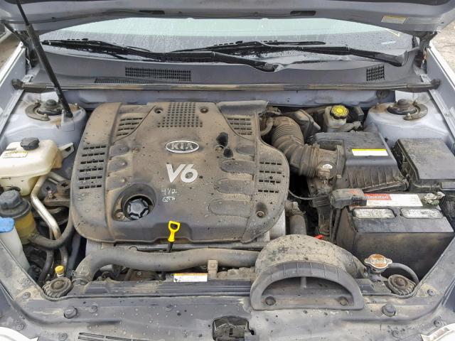 KNAGE124975090653 - 2007 KIA OPTIMA SILVER photo 7