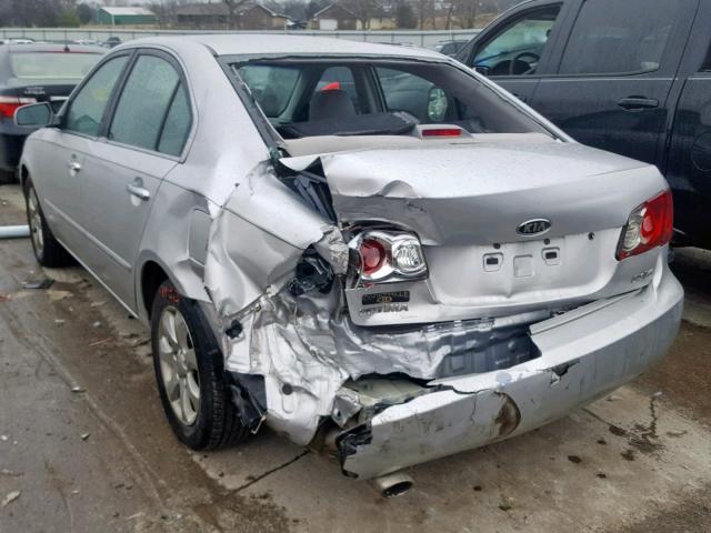 KNAGE124975090653 - 2007 KIA OPTIMA SILVER photo 9