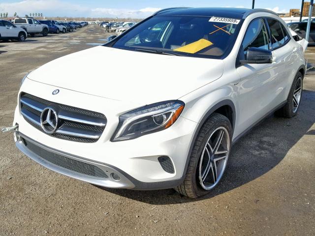 WDCTG4GB0FJ038106 - 2015 MERCEDES-BENZ GLA 250 4M WHITE photo 2