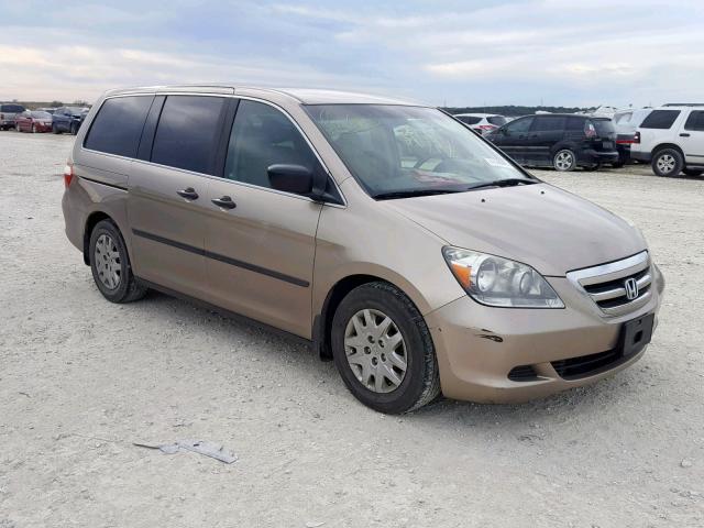 5FNRL38255B127518 - 2005 HONDA ODYSSEY LX GOLD photo 1