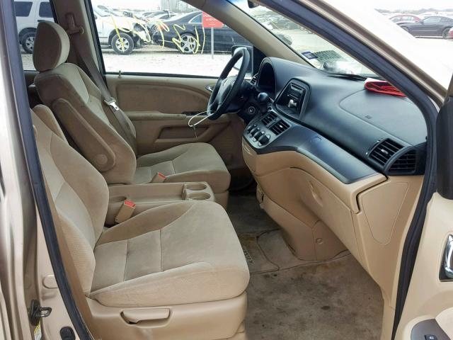 5FNRL38255B127518 - 2005 HONDA ODYSSEY LX GOLD photo 5