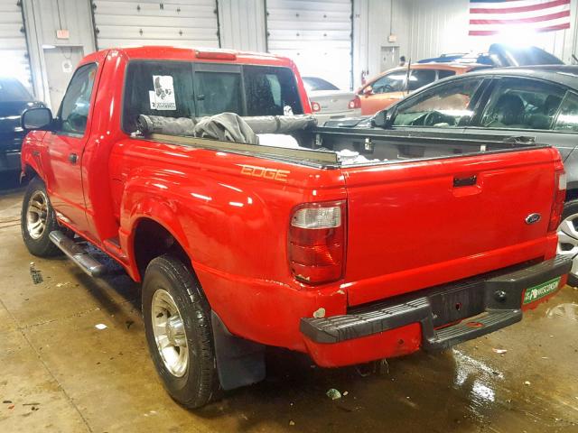 1FTYR10U84PA91632 - 2004 FORD RANGER RED photo 3