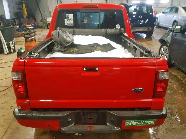 1FTYR10U84PA91632 - 2004 FORD RANGER RED photo 6