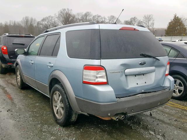 1FMDK02W38GA42349 - 2008 FORD TAURUS X S BLUE photo 3