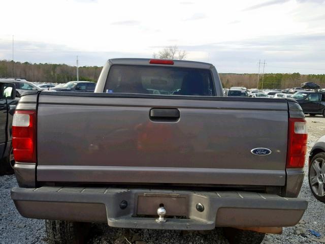 1FTYR10UX4PA41038 - 2004 FORD RANGER GRAY photo 6
